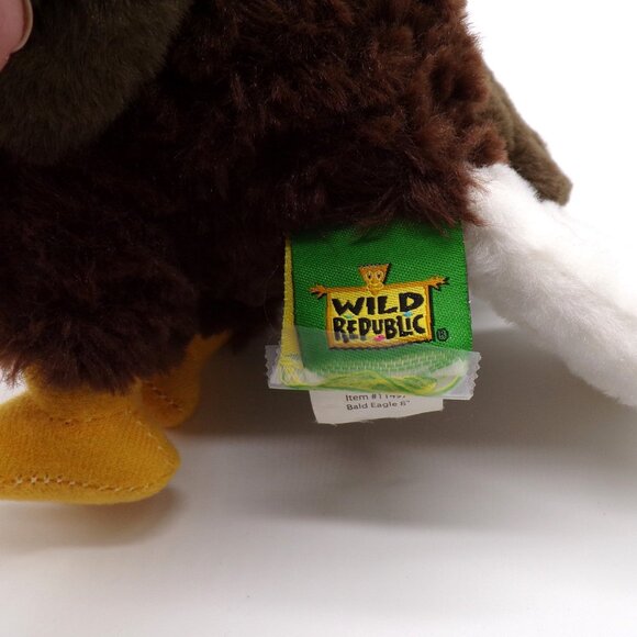 Wild Republic Bald Eagle Plush 8 inch Bird Watching Wildlife Stuffed Animal Toy - Picture 6 of 11